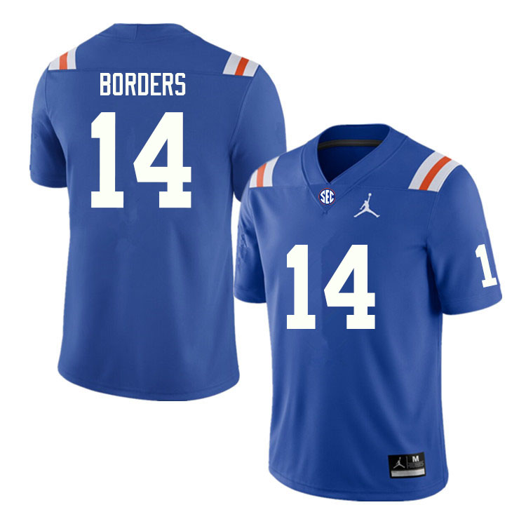 Men #14 Chief Borders Florida Gators College Football Jerseys Sale-Throwback